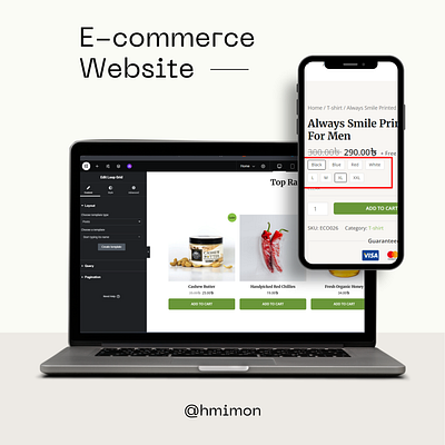 E-commerce Website by WordPress and Elementor. e commerce website elementor web design web developement woocommerce wordpress
