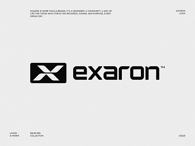Exaron™ creative creative deisgn creative designer creative logo design designer fitness logo graphic design graphic designer gym logo logo logo design logo designer logo trend logo trend 2025 logomark logotype modern logo sport logo x