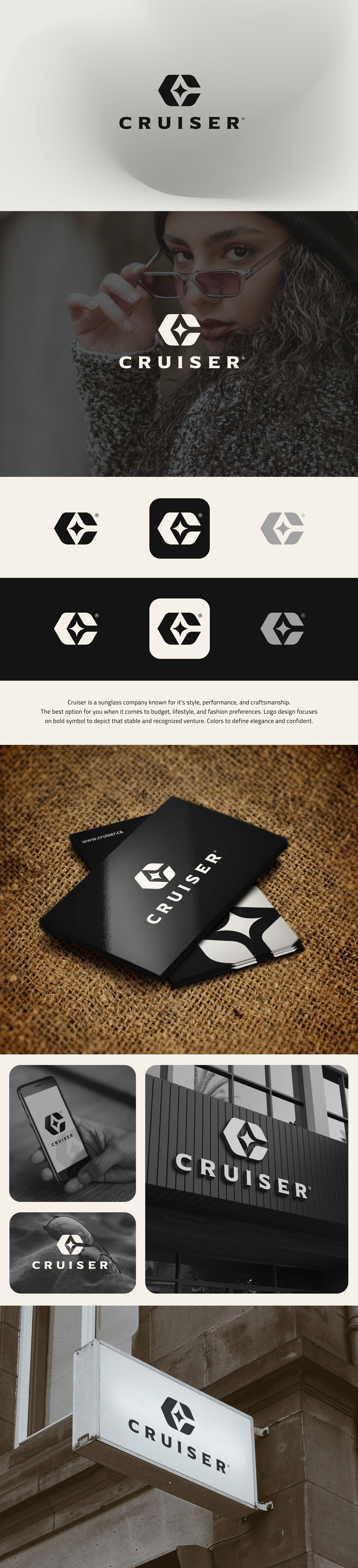 Cruiser Logo brand identity branding fashion design icon logo logo branding ui vector