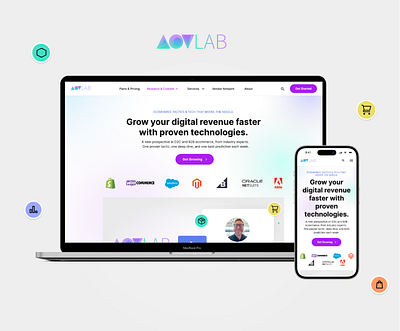 AOV Lab - Web Design b2bb2c branding design ecommerce ecommerce store education facebook figma graphic design illustration landing page logo mobile application prototyping trend uiux design vector web web design wireframing