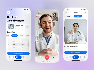 Health Care App app app design app screen design clean doctor health health app health stat healthcare healthcare app healthcare mobile app helthnest ios app design minimalist mobile mobile app mobile design patient product design ui