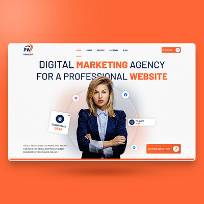 PERMIAN WEB DIGITAL AGENCY REDESIGN app branding design digital elementor graphic design graphic designer html illustration landing page logo ui ui design uiux vector web web design website website design wordpress