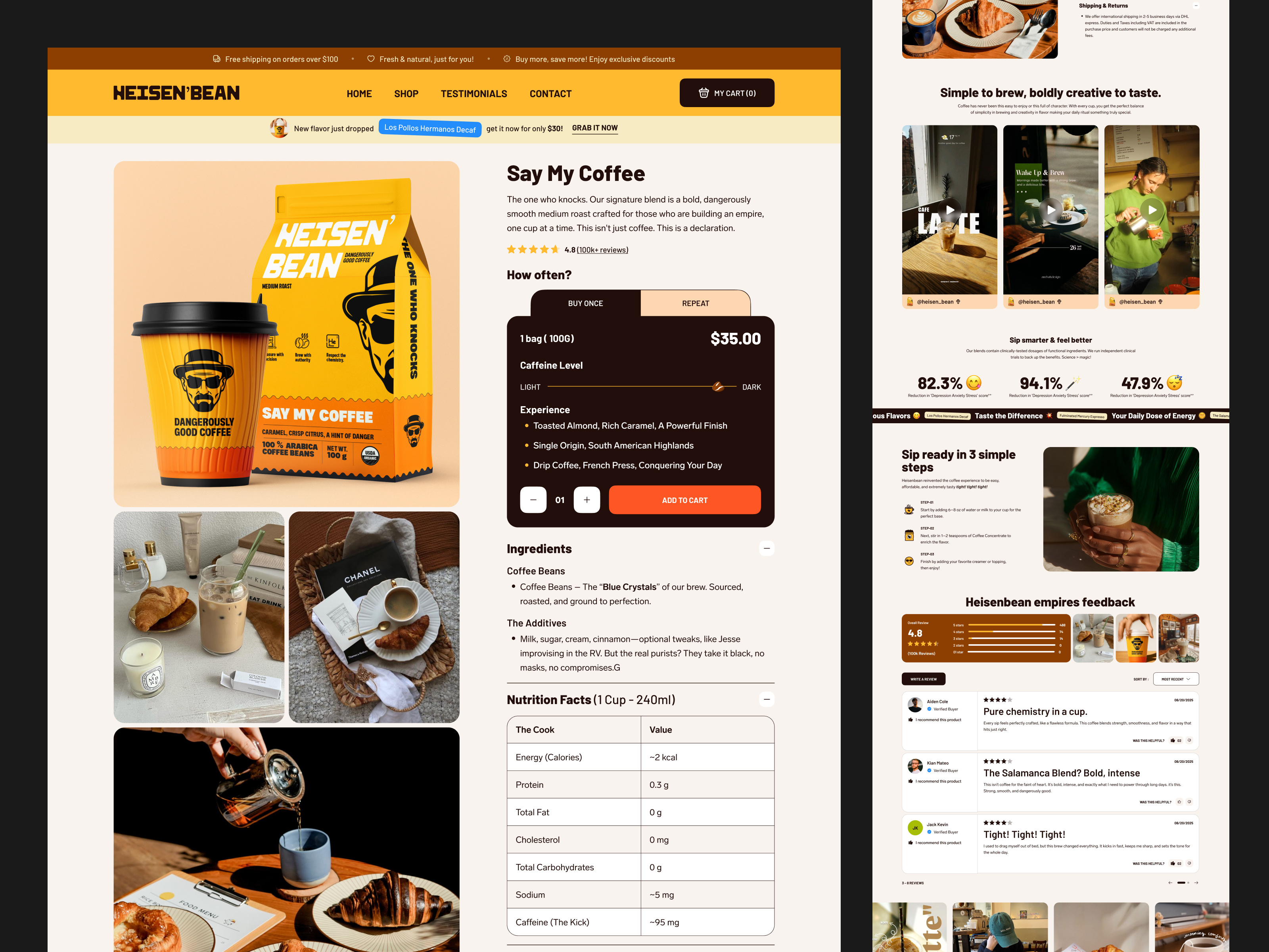 Example of High Converting Landing Page Design