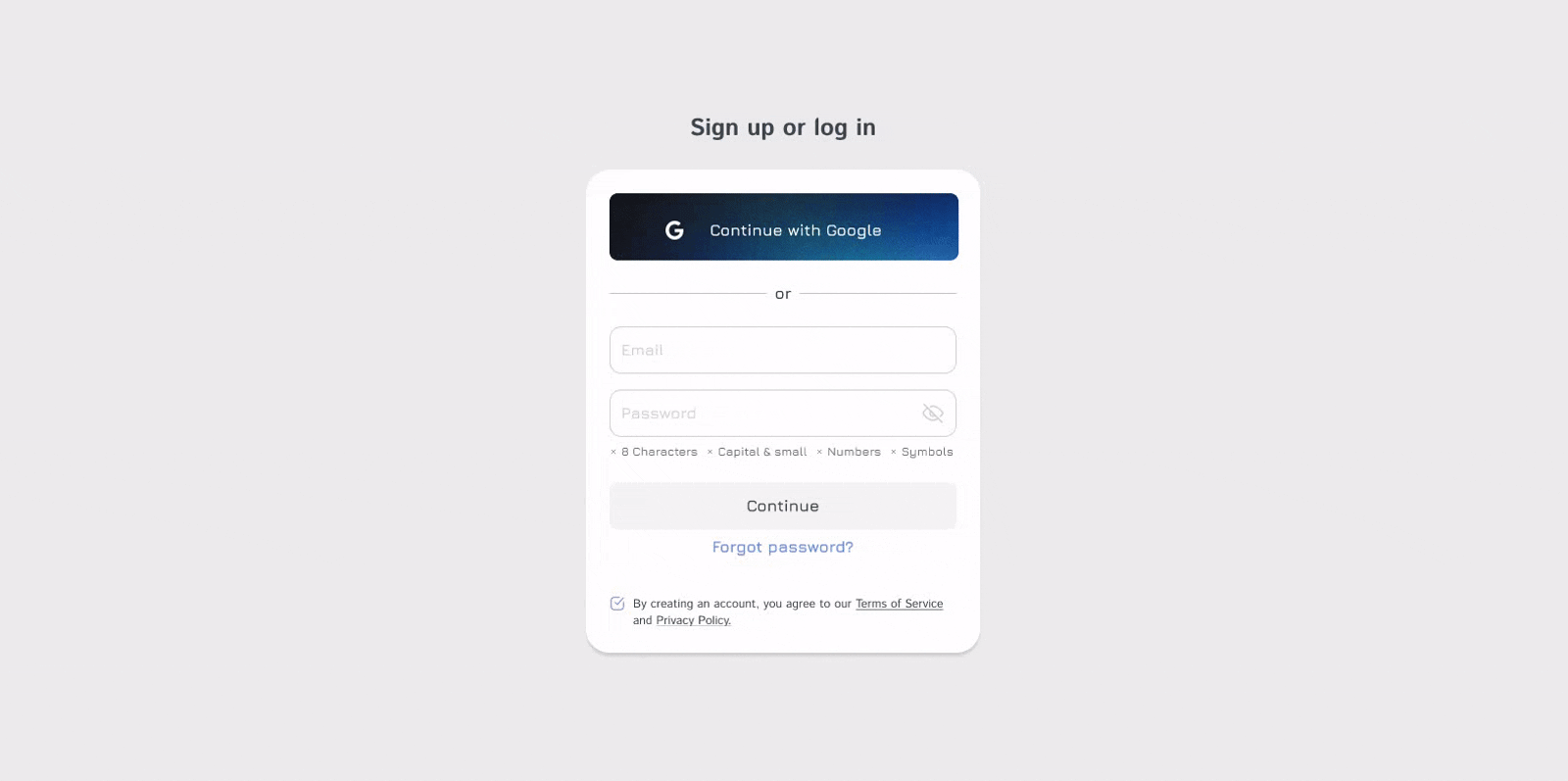 Sign up app design simply design uiux