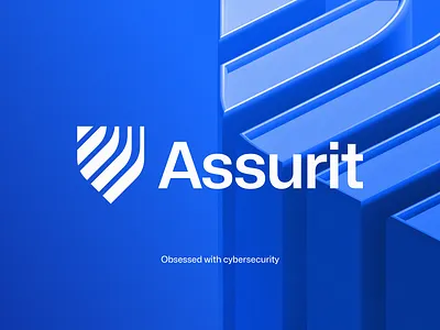 Assurit Logo Redesign 3d ai antivirus blockchain branding cloud cybersecurity hosting identity illustration lettering logo negative space pattern security shield ui web3