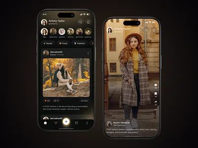 Social Media Mobile App Design app app design app ui application ui chat ios login mobile app mobile app design profile reels social medai travelapp ui video call