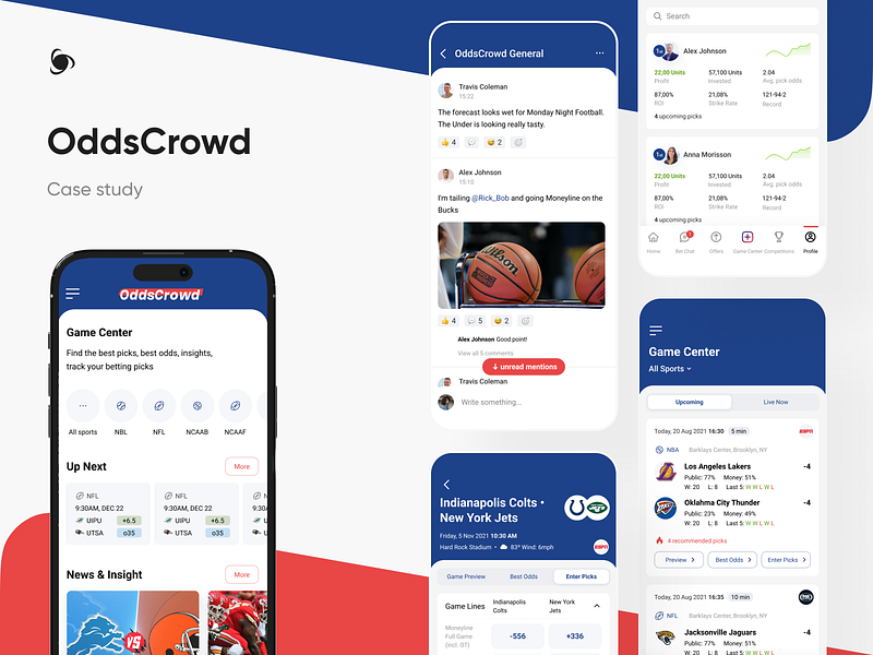 Oddscrowd case study: iOS/Android mobile app