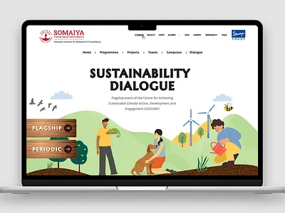 Building a Sustainable Tomorrow - Event Landing page design illustration landing page product design ui ux web design website