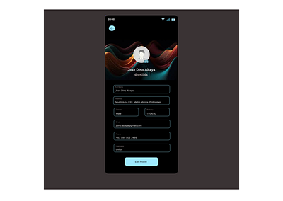 Day 6 - User Profile graphic design ui