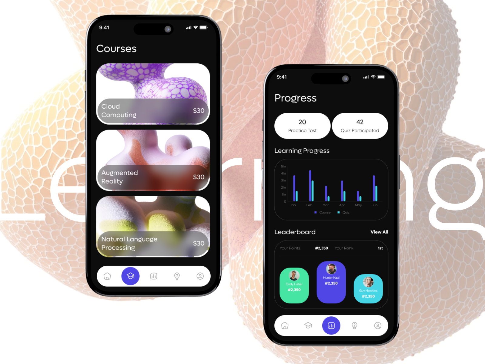 E-learning App Concept aesthetic app design app interfaces application courses e learning app edtech education education app educational app educational platform elearning app learning platform mobile app design mobile app ui mobile apps online educational app online learning app ui ux design