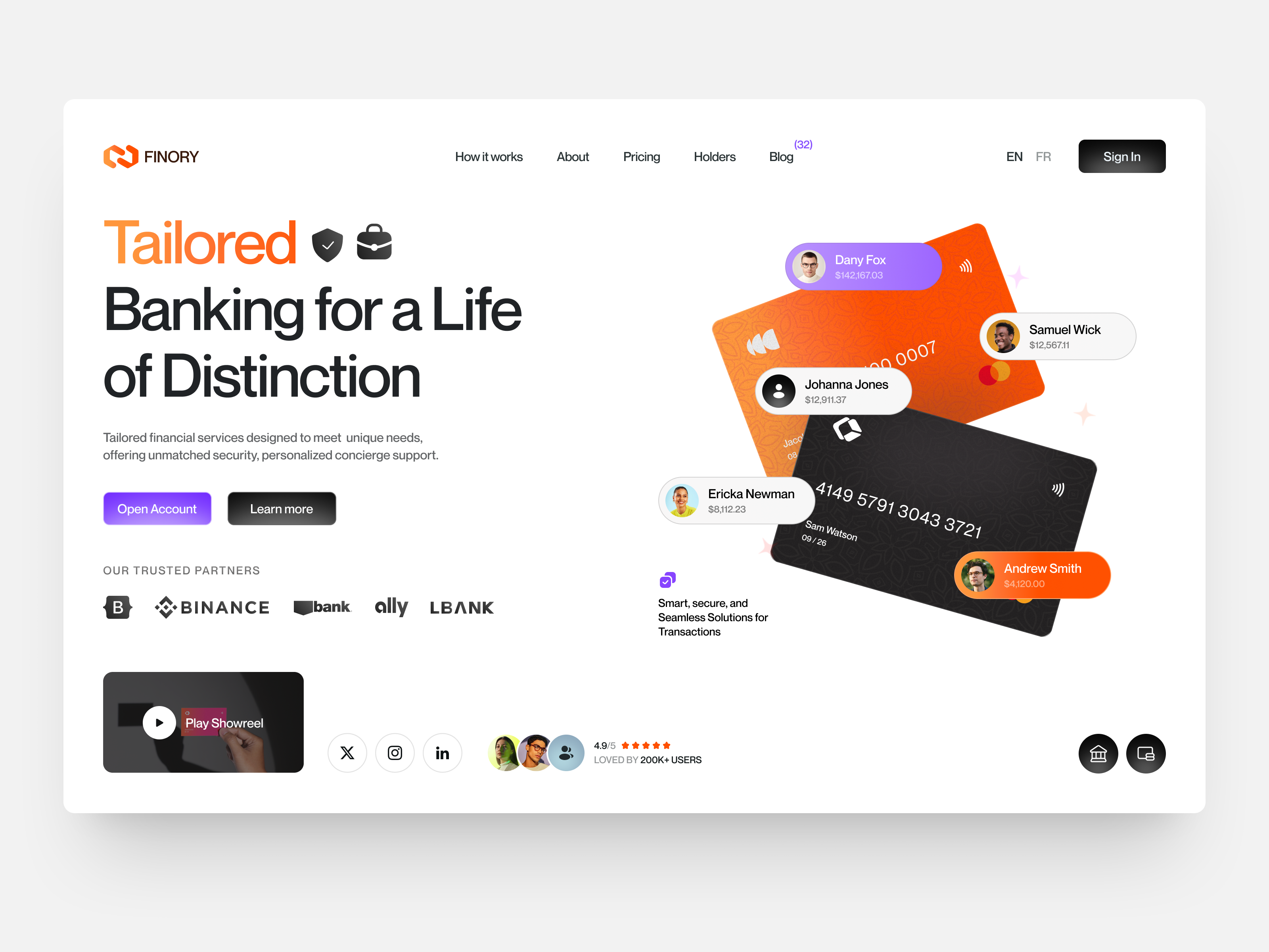 UI-UX for FinTech design interface product service startup ui ux web website