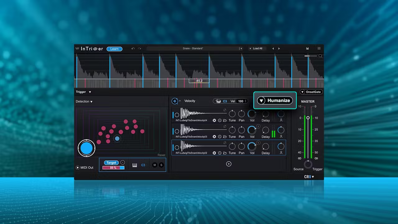 InTrigger for Waves Audio branding design effect illustration logo music ui vst