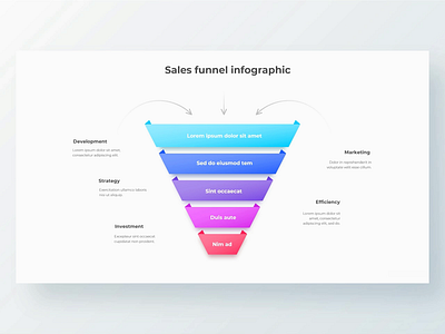 Animated sales funnel PowerPoint Infographic animated business funnel illustration infographic powerpoint ppt template sales