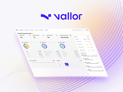 Vallor - UI and UX for AI Powered Procurement Platform contract procurement contracts procurement ui ux