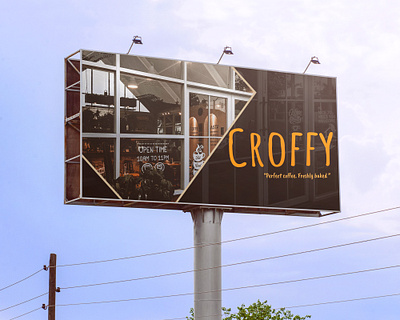 Croffy ad - Coffee shop adobe photoshop coffe shop graphic design