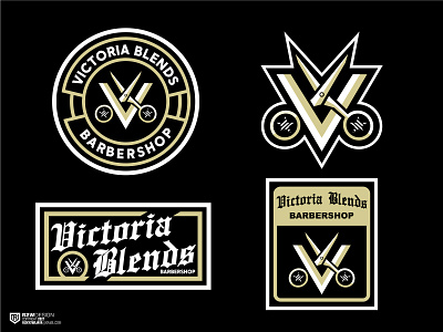 VICTORIA BLENDS BARBERSHOP LOGO barbershop barbershopawards barbershopexpo barbershoplesson barbershoplogo barbershopworld francebarbershop haircut logo logodesigner logoforsale spainbarbershop usababershop