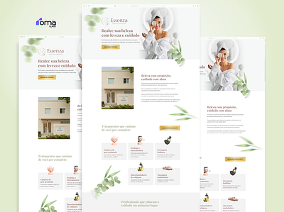 Landing Page Essenza - Roma Web elementor figma landing page layout page site ui ux web design web page wordpress