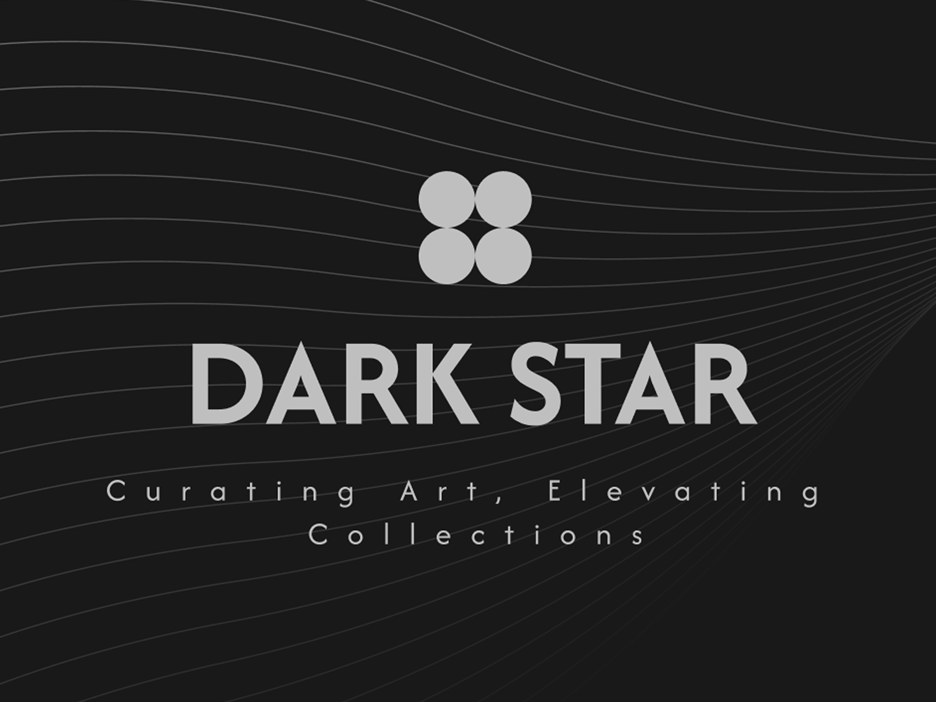 Dark Star - Branding and UI for Art Curator art art buying art curation art market branding landing page ui ux