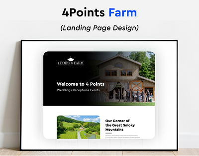 4Points Farm Landing Page Design app branding design graphic design illustration logo mobile design ui ux vector