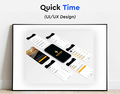 QuickTime App UI Design app branding design graphic design illustration logo mobile design ui ux vector