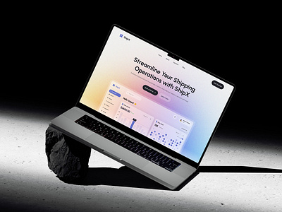 UI Wiki - Shipping & Logistics Web Hero Concept global shipping web app