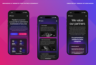 UX/UI design for PayDex animation brand design brandidentity branding corporate design cosmeticsbrand design graphicdesign illustration