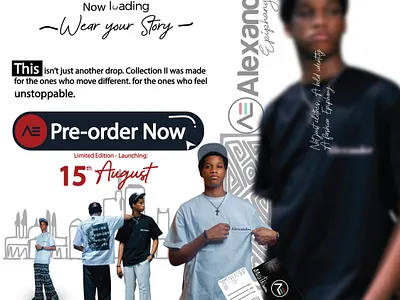 Alexander Epiphany (AE) alexander alexander epiphany branding clothing coming soon downsign efe epiphany fashion graphic design logo model sam omo