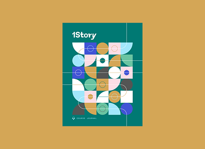 1Story Bible Study | Brand + Journal Cover bible bible study book book cover branding church concept cover illustration journal lockup logo print printmaking scripture typography