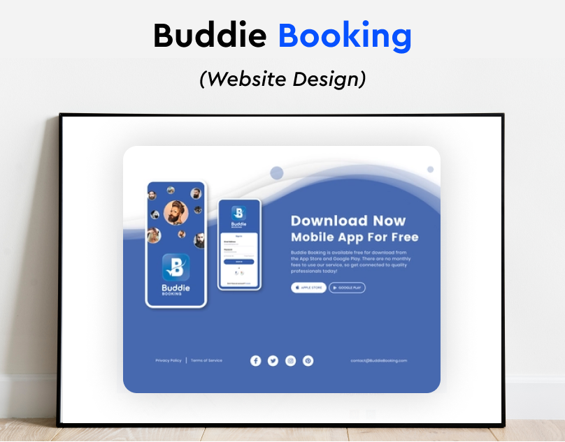 Buddie Booking Website Design app branding design graphic design illustration logo mobile design ui ux vector