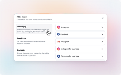 Add a trigger - Consistent UI consistent ui consistentui dsm kit modal ui
