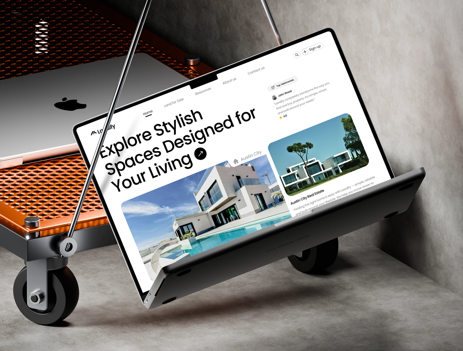 Modern Real Estate Website Landing Page Design | Responsive UIUX branding case study design graphic design house illustration landing page design logo mockups property real estate website responsive design social media post trend 2025 uiux user interface web app website design website landing page design website redesign