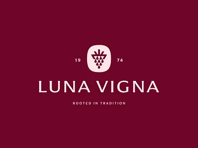 Winery Logo authentic bottle branding drinks elegant family fruits grape grape bunch harvest heritage logo design nature packaging design timeless tradition vineyard vintage wine winery