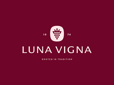 Winery Logo authentic bottle branding drinks elegant family fruits grape grape bunch harvest heritage logo design nature packaging design timeless tradition vineyard vintage wine winery