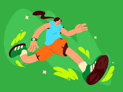 Running Illustration race