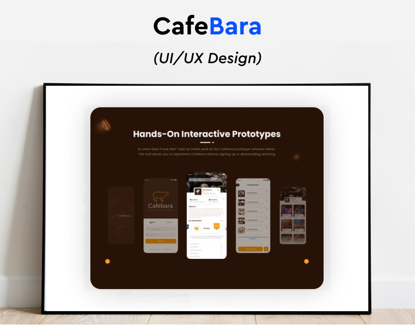 Cafebara Landing Page Design app branding design graphic design illustration logo mobile design ui ux vector