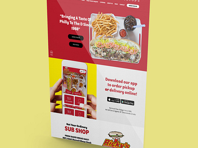 Ricky's Cheesesteak & Sub Shop design web design web development website design website development