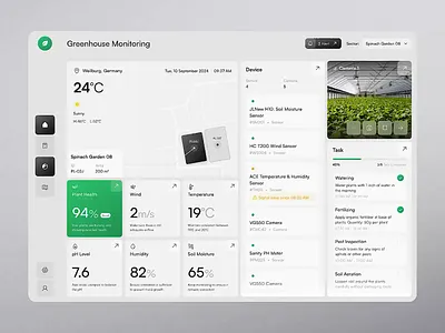 Smart Farm - Monitoring Dashboard Animation agro technology agrotech animation dashboard dashboard animation design farmdashboard farmtech figma framer green house green house monitoring iot dashboard monitoring monitoring dashboard product design smart farm animation smartagriculture smartfarm ui
