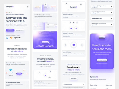 Synapse IQ Mobile design productdesign ui uiux uiuxdesign userinterface websitedesign