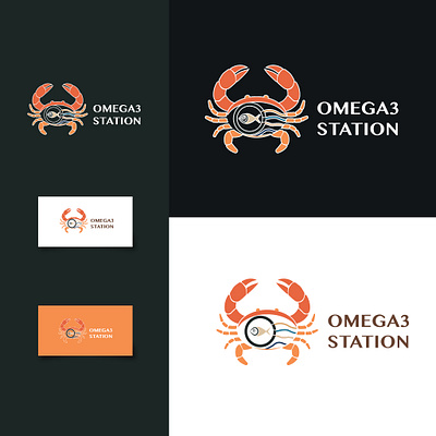 Seafood Logo design - Omega3 logo restaurant