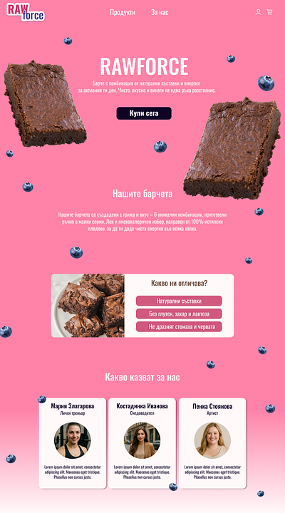Rawforce - UI/UX design for a health rela branding graphic design logo ui