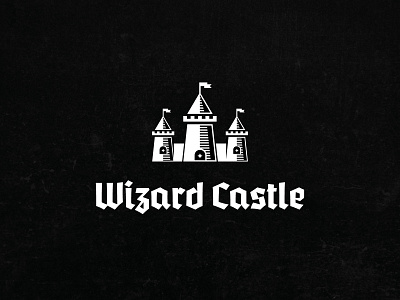 Wizard Castle Logo Design brand designer branding castle graphic designer illustration logo logo designer logo for sale logo maker old stock logos wizard