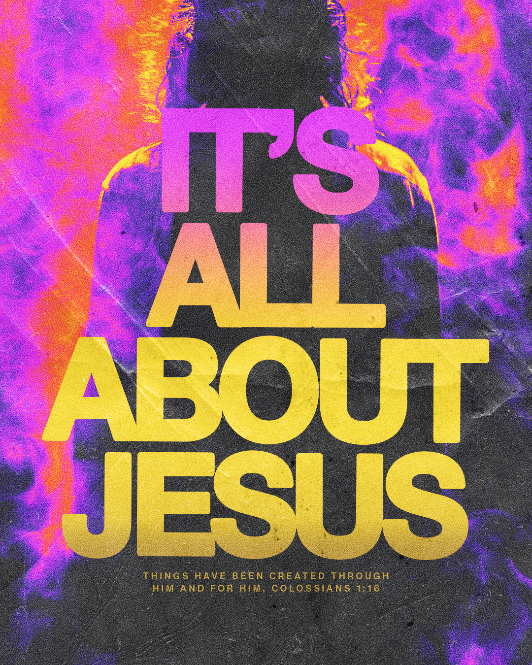 It's all about Jesus | Christian Poster christian