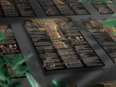 Lord of the Rings Pinball Rules Sheet Infographic Design timelineart