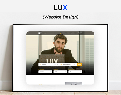 LUX Website Design app branding design graphic design illustration logo mobile design ui ux vector