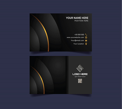Luxury Business Card Template branding business card design graphic design illustration logo luxury modern design name card professional unique design vector visiting card