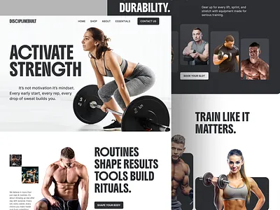 A bold, modern fitness website crafted for Gym, fitness trainers body building bold design dark design fitness coach fitness coach portfolio fitness trainers fitness web design fitness website gym gym branding gym trainers gym website gym website design landing page modern design modern gym landing page design typography uidesign websitedesign workout