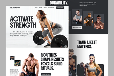A bold, modern fitness website crafted for Gym, fitness trainers body building bold design dark design fitness coach fitness coach portfolio fitness trainers fitness web design fitness website gym gym branding gym trainers gym website gym website design landing page modern design modern gym landing page design typography uidesign websitedesign workout