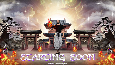 Toji Zenin Aimated Overlay Pack design gaming logo graphic design illustration jujutsu kaisen logo overlays stream overlay toji zenin twitch