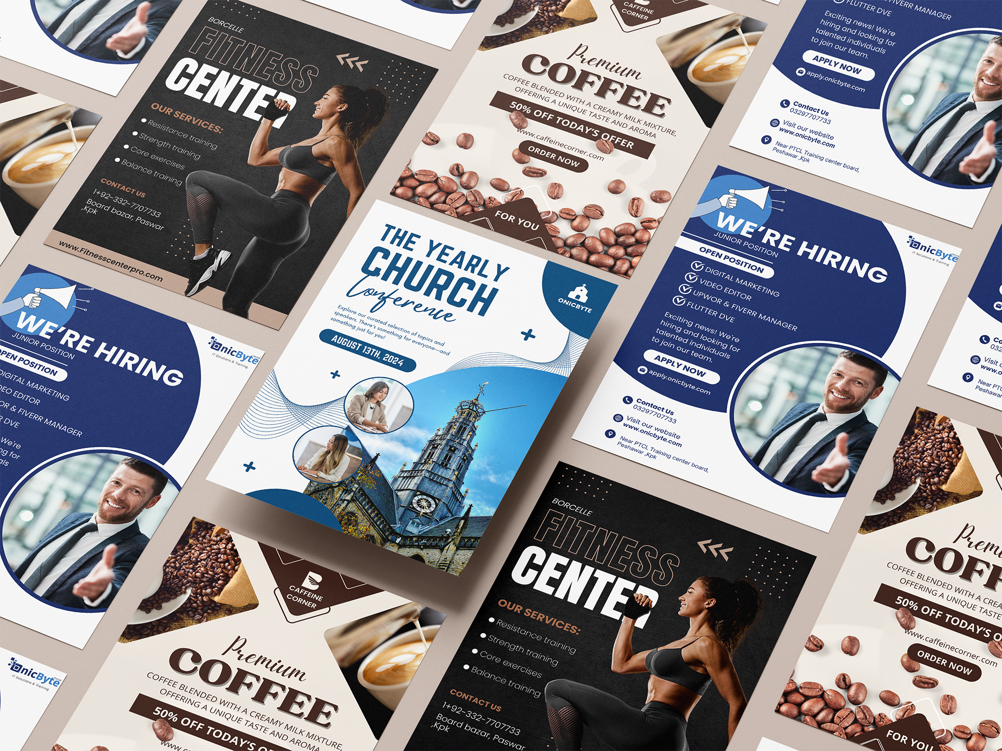 Poster and Flyer Design branding graphic design graphicdesign illustration logo po vector