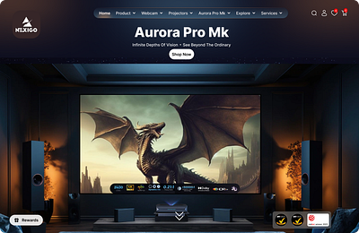 Re-Designing - NEXIGO Home Page - Web ui